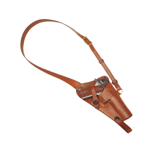 Cimarron Firearms Tanker Shoulder Holster Right Hand 1911 Government Leather Brown