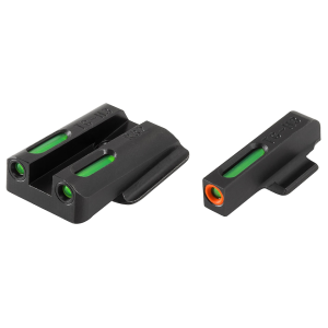 TRUGLO TFX Pro Sight Set for Ruger LC9, LC9s, LC380 Tritium / Fiber Optic Green with Orange Front Dot Outline