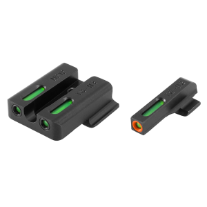 TRUGLO TFX Pro Sight Set for Springfield Hellcat Tritium / Fiber Optic Green with Orange Front Dot Outline