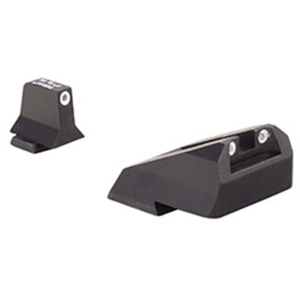 Trijicon Bright & Tough Suppressor Night Sight Set for S&W M&P, SD9 VE, SD40 VE Steel Matte 3-Dot Tritium Green with White Outline