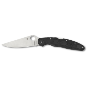 Spyderco Police 4 Lightweight Pocket Knife 4.39" Drop Point VG-10 Stainless Steel Blade FRN Handle Black
