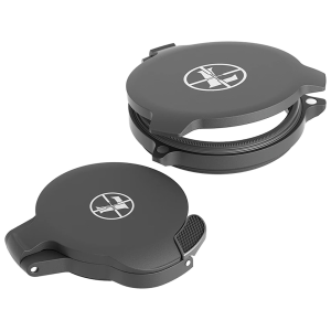 Leupold Alumina Flip-Up Scope Cover Set 50mm Objective and Standard Eyepiece Matte Black