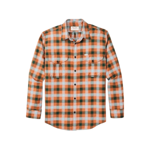 Filson Men's Lightweight Alaskan Guide Shirt Clay/Blue Multi Medium - Filson