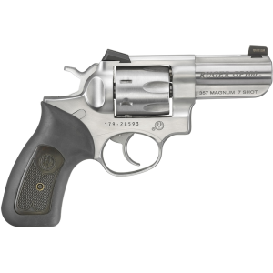 Ruger GP100 Wiley Clapp II 357 Magnum Revolver 3" Stainless Barrel 7 Round Black Grip