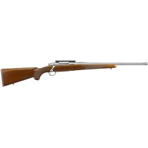 Ruger Hawkeye Hunter Bolt Action Rifle 308 Winchester 20" Stainless Steel Threaded Barrel Stainless Frame Walnut Field Stock