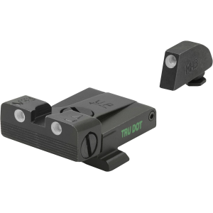 Meprolight Tru-Dot Adjustable Sight Set for Glock 17, 19, 22, 23, 26, 31, 32, 33, 34, 37, 38, 39 Steel Blue Tritium Green