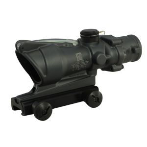 Trijicon ACOG TA31 BAC Rifle Scope 4x 32mm Dual-Illuminated Green Horseshoe 223 Remington Reticle with TA51 Flattop Mount Cerakote Sniper Gray
