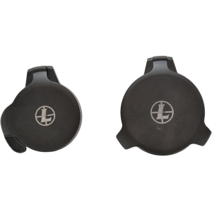 Leupold Alumina Flip-Up Scope Cover Set 40mm Objective and Standard Eyepiece Matte Black