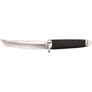 Cold Steel Master Tanto San Mai Fixed Blade Knife 6" Tanto Point San Mai VG-10 Satin Blade Kray-Ex Handle Black