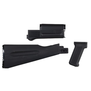 Arsenal, Inc. Warsaw Pact Length Complete Stock and Handguard Set for AK-47, AK-74 Stamped Receivers Polymer Black