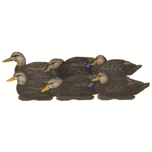 GHG XD Series Pro-Grade Black Duck Decoy 6PK - Ghg