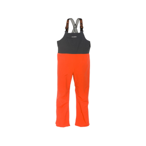 Grundens Men's Full Share Bibs Orange/Gray Medium - Grundens