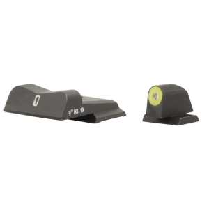 XS DXT2 Night Sight Set for S&W M&P Shield Big Dot Tritium Front, Tritium Stripe Rear Yellow