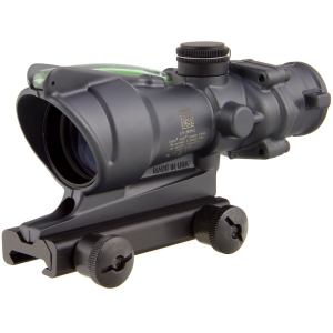 Trijicon ACOG TA31 BAC Rifle Scope 4x 32mm Dual-Illuminated Green Crosshair 223 Remington Reticle with TA51 Flattop Mount Cerakote Sniper Gray