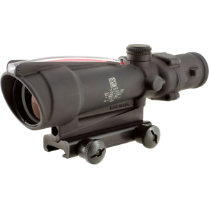 Trijicon ACOG TA11 BAC Rifle Scope 3.5x 35mm Dual-Illuminated Red Horseshoe Dot 223 Remington Reticle with TA51 Flattop Mount Matte Black