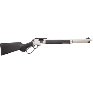 Smith & Wesson 1854 Tactical Lever Action Rifle 44 Remington Magnum 19.25" Matte Stainless Threaded Barrel Matte Frame Black Field Stock
