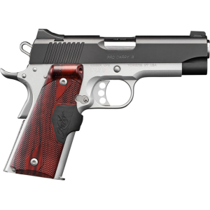 Kimber Pro Carry II 45 ACP Pistol 4" Barrel 7+1 Round Matte Black Slide Rosewood Grip Silver Frame Crimson Trace Laser