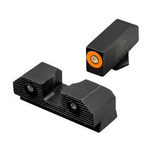 XS R3D 2.0 Night Sight Set for Glock 17, 19, 22, 24, 26, 27, 31, 36, 38 Tritium Dot Orange Outline
