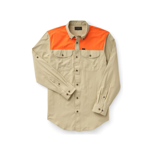 Filson Men's Sportsman's Shooting Long Sleeve Shirt Twill/Blaze XL - Filson
