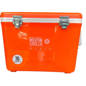 Engel 30 Qt Live Bait Cooler Hi-Vis Orange