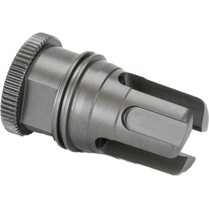 Griffin Armament DUAL-LOK Minimalist Flash Hider Suppressor Mount 5.56mm 1/2"-28 Thread Titanium Black