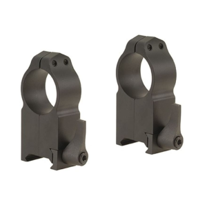 Warne Maxima QD Weaver 1" Scope Rings Matte Black Ultra-High