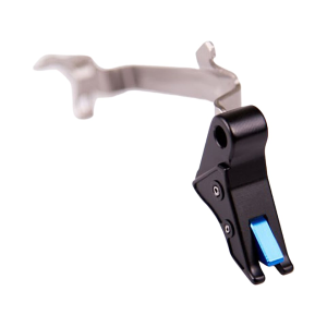 Overwatch Precision Combat Trigger (TAC) Kit for Glock 10mm Auto, 45 ACP Aluminum Black Shoe, Blue Safety