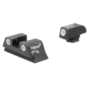 Trijicon Bright & Tough Night Sight Set for Glock 42, 43 Steel Matte 3-Dot Tritium Green