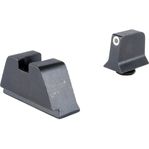 Trijicon Suppressor Night Sight Set For Glock 17, 17L, 19, 22, 23, 24, 25, 26, 27, 28, 31, 32, 33, 34, 35, 37, 38, 39, 45 Metal Rear Front White with Tritium Green