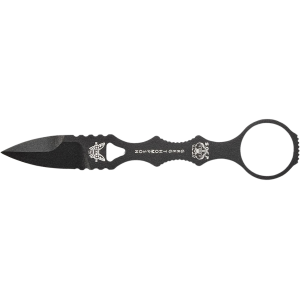 Benchmade Mini SOCP Fixed Blade Knife 2.22" Spear Point 440C Black Cerakote Blade 440C Handle Black