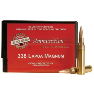 Black Hills 338 Lapua Magnum Ammo 250 Grain Open Tip Match Case of 200 (10 Boxes of 20)