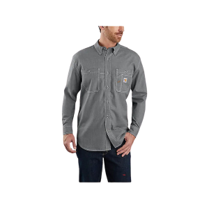 Carhartt Men's FR Force Loose Fit Lightweight Long Sleeve Shirt Gray Medium
