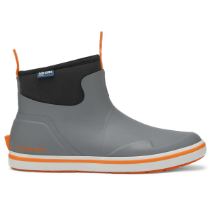 LaCrosse Men's Alpha 6" Waterproof Deck Boots Rubber Gray/Orange 13 D