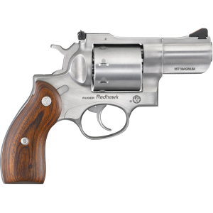 Ruger Redhawk 357 Magnum Revolver 2.75" Stainless Barrel 8 Round Wood Grip