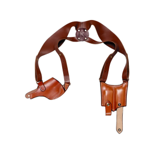 Triple K Ultra 3 Piece Shoulder Holster Right Hand S&W K, L Frame Leather Tan