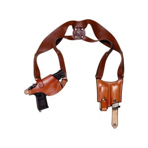 Triple K Ultra 3 Piece Shoulder Holster Right Hand Sig Sauer P220, P225, P226, P228, P229 Leather Tan