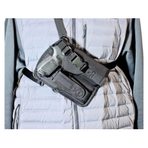 DeSantis Gunhide Yukon Chest Holster Right Hand Large Frame Semi Automatic Nylon Black