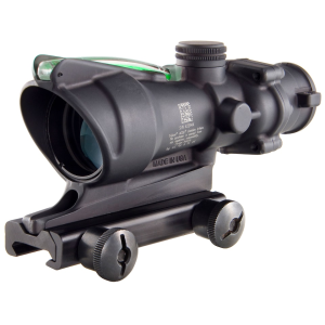 Trijicon ACOG TA31 BAC Rifle Scope 4x 32mm Dual-Illuminated Green Crosshair 223 Remington Reticle with TA51 Flattop Mount Matte Black