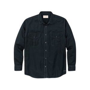 Filson Men's Lightweight Alaskan Guide Long Sleeve Shirt Midnight Navy Medium - Filson