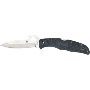 Spyderco Endura 4 Pocket Knife 3.813" Drop Point VG-10 Stainless Steel Blade Polymer Handle Black