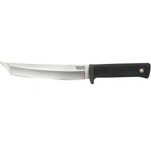 Cold Steel Tanto San Mai Fixed Blade Knife 7" Tanto Point VG-10 Satin Blade Kray-Ex Handle Black