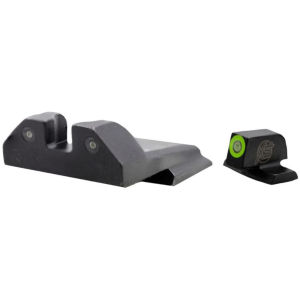 XS R3D Night Sight Set for S&W M&P, M&P M2.0 Full Size, Compact 3-Dot Tritium Ember Glow Front Dot with Green Outline
