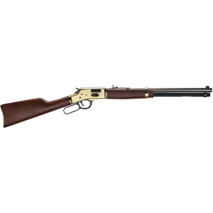 Henry Big Boy Brass Lever Action Rifle 45 Colt (Long Colt) 20" Blued Barrel Brass Frame Walnut Straight Grip Stock