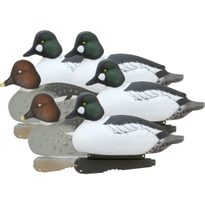 GHG Foam Filled Over-Size Goldeneye Duck Decoy 6PK - Ghg