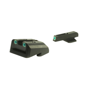 TRUGLO TFO Sight Set for 1911 Commander 45 ACP Novak Cut Steel Tritium Fiber Optic Green