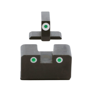 Ameriglo Optic Compatible Night Sight Set for Springfield XD 3-Dot Tritium Green with White Outline