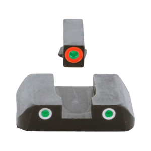 Ameriglo for Glock Pro-Glo Night Sight Set for Glock 20, 21, 29, 30, 31, 32, 36, 40, 41 3-Dot Tritium Green Front with Orange Outline,White Outline Rear