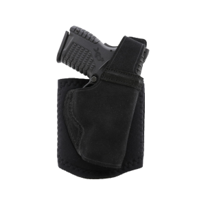 Galco Ankle Lite Ankle Holster Right Hand Ruger LCP with Crimson Trace Laserguard Leather Black - Galco