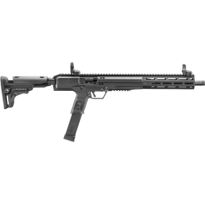 Ruger LC Carbine Semi Automatic Rifle 10mm Auto 16.25" Black Threaded Barrel Black Frame Black Folding Stock