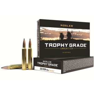 Nosler Trophy Grade 300 Remington Ultra Magnum Ammo 165 Grain Nosler Partition Jacketed Soft Point Box of 20